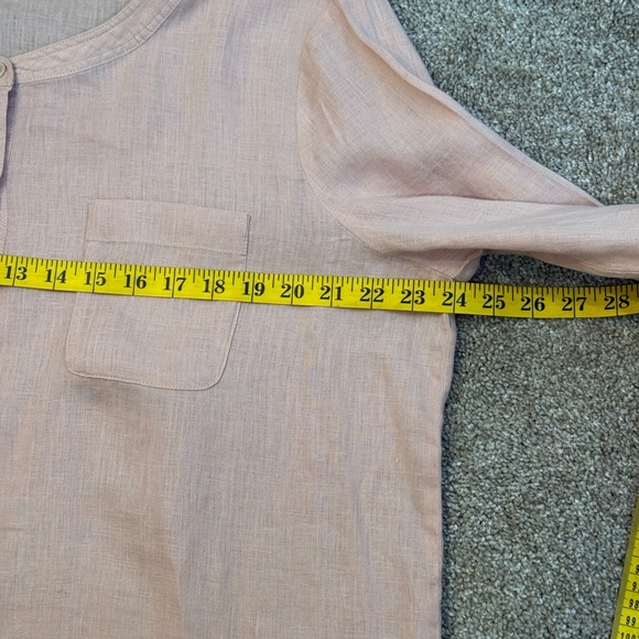 TWO By Vince Camuto Blush Button-Down Shirt Women’s Size LARGE - Picture 4 of 11